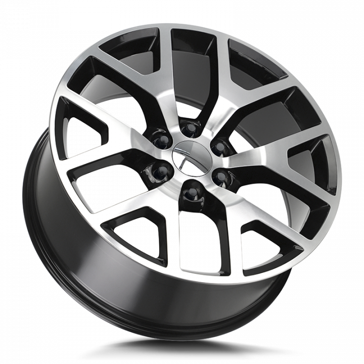 Strada OE Replica Gmc Sierra Gloss Black Machined 24x10 6x139.7 +31