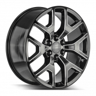 Strada OE Replica Gmc Sierra Gloss Black Milled 24x10 6x139.7 +31