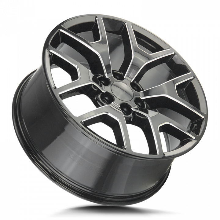 Strada OE Replica Gmc Sierra Gloss Black Milled 24x10 6x139.7 +31