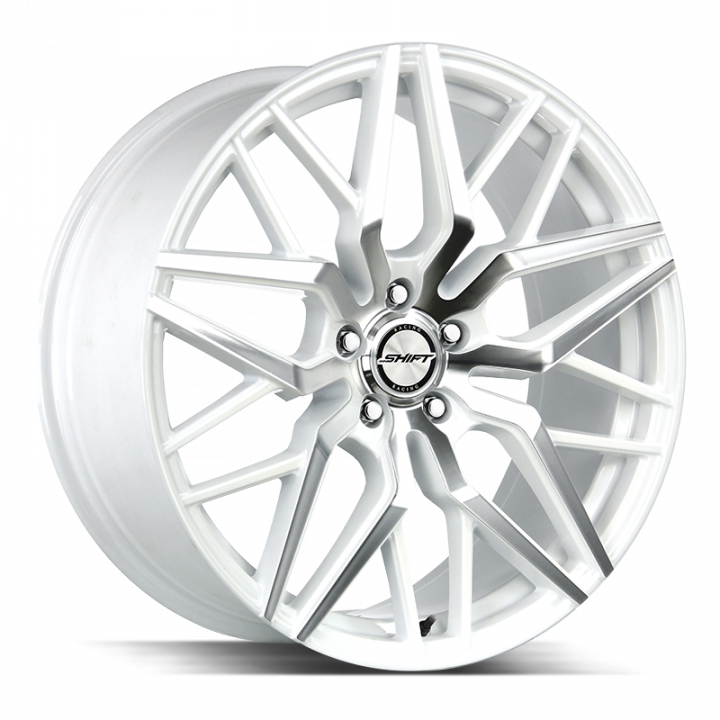 Shift Spring White Machined 22x9 5x115 +15