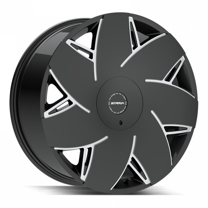 Strada Turbina Gloss Black Milled 22x9 6x135/6x139.7 +24