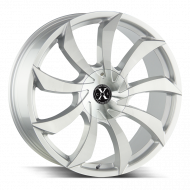 Xcess X01 Brushed Face Silver 22x9 5x110/5x115 +35