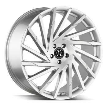 Xcess X02 Brushed Face Silver 20x8.5 5x114.3 +35